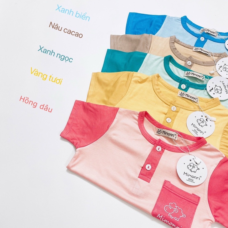 Bộ quần áo Cổ Trụ (chất thun lạnh) Mimonri siêu mát cho bé