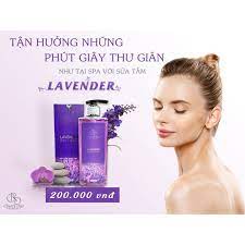 Sữa tắm trắng mịn da hương nước hoa lưu hương thơm lâu Lavender CRD Cosmetic 400ml
