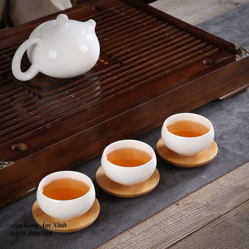 Đế kê lót chén bằng tre già không cong vênh