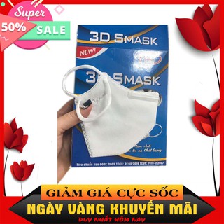 1 hộp 10 khẩu trang 3d mask vải không dệt 5 lớp kháng khuẩn 99%
