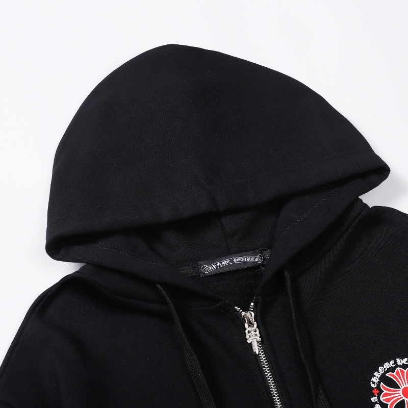 Hàng Có Sẵn Áo Khoác Cardigan Cotton Dáng Rộng Tay Dài Có Khóa Kéo In Hình CH Sanskrit Dành Cho Cặp Đôi