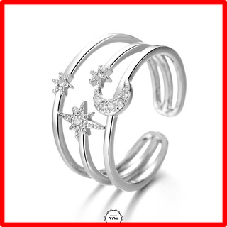 Nhẫn bạc Ý bầu trời đêm Sora – Nhẫn nữ nhẫn bạc 925 cao cấp ViVi_Gift