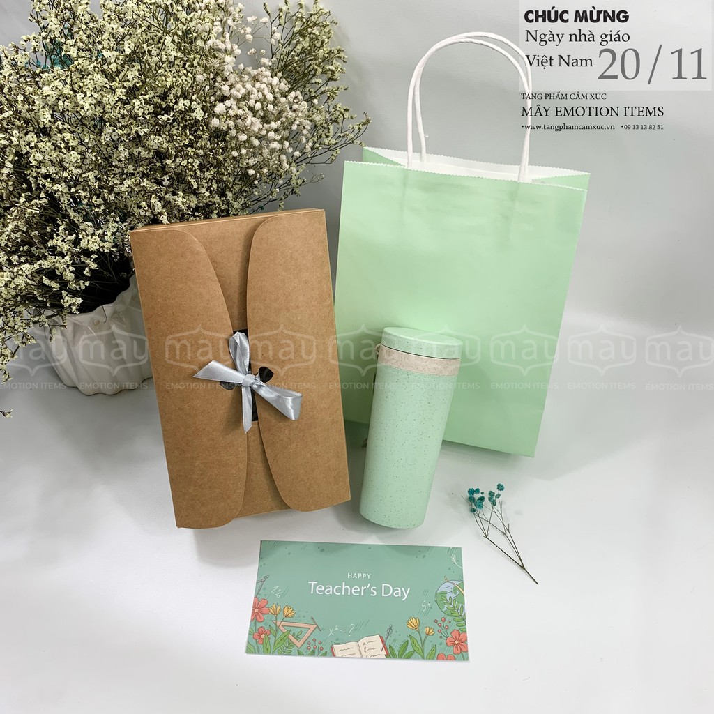 Set hộp quà tặng bình giữ nhiệt cho ngày 20/11, noel, womenday, birthday