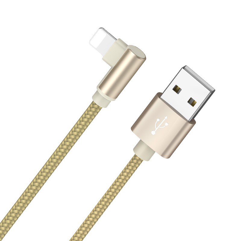 Dây Cáp Sạc Góc Vuông Dây Dù Chống Rối Tiện Dụng BOROFONE BX26 Cổng Lightning , Type C , Micro USB