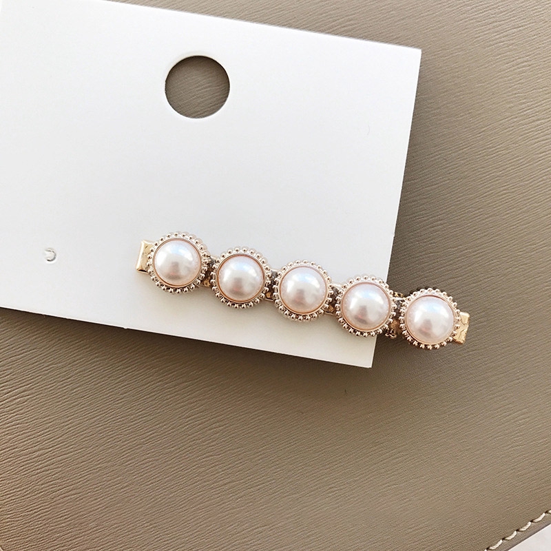 Set 1/3 kẹp tóc đính ngọc trai phong cách thời trang thanh lịch dành cho nữ