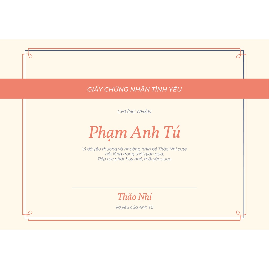 Combo kèm khung giấy chứng nhận tình yêu cute cho các cặp đôi theo yêu cầu