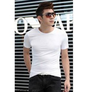 Áo thun nam body cổ ngẫu nhiên GiatotG90 206377 (trắng)