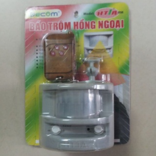 Bộ báo trộm, báo khách hồng ngoại độc lập DECOM có remote điều khiển từ xa (Hàng Việt Nam)