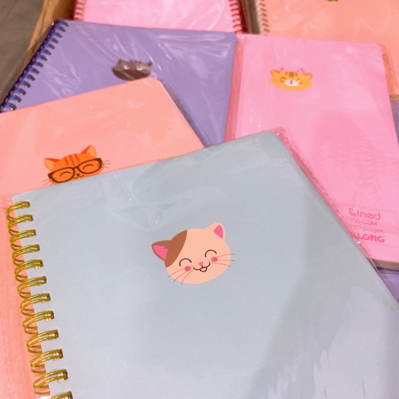 KLONG - Sổ lò xo kép ruột CARO / LINED 120 trang A5; MS: 535 / 537 🐻🌸