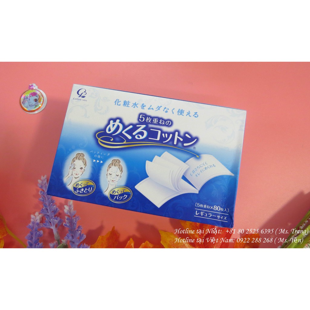 Bông Layer Cotton Labo 5 lớp kích thước 5x7 và 8.5x6cm  (Nhật nội địa). | BigBuy360 - bigbuy360.vn