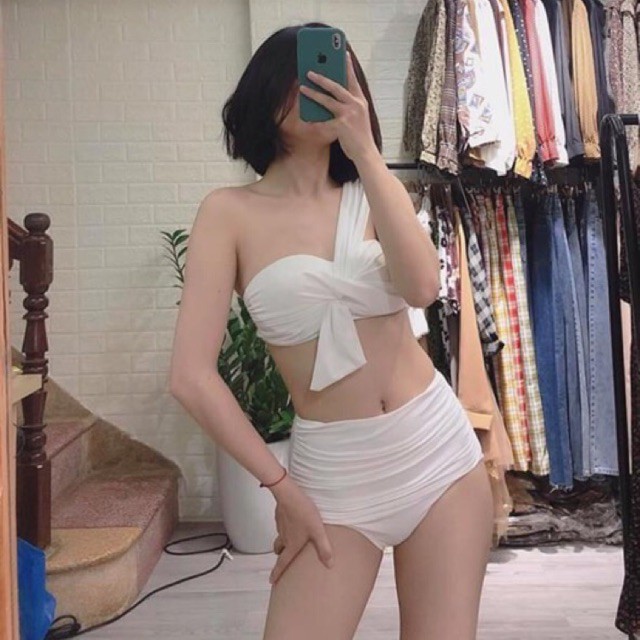 Bikini gọng xoắn ngực phối nơ sang trọng (phổ thông màu) EVA shop