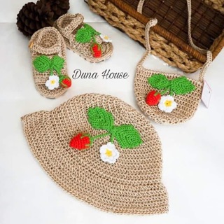Combo 3 món len, sợi HandMade cho bé