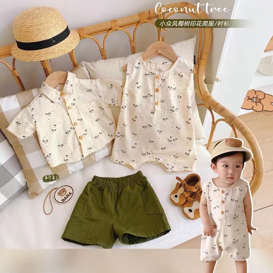 Bộ Đồ Ngủ Liền Thân Sát Nách Xinh Xắn Thoáng Mát Cho Bé Sơ Sinh