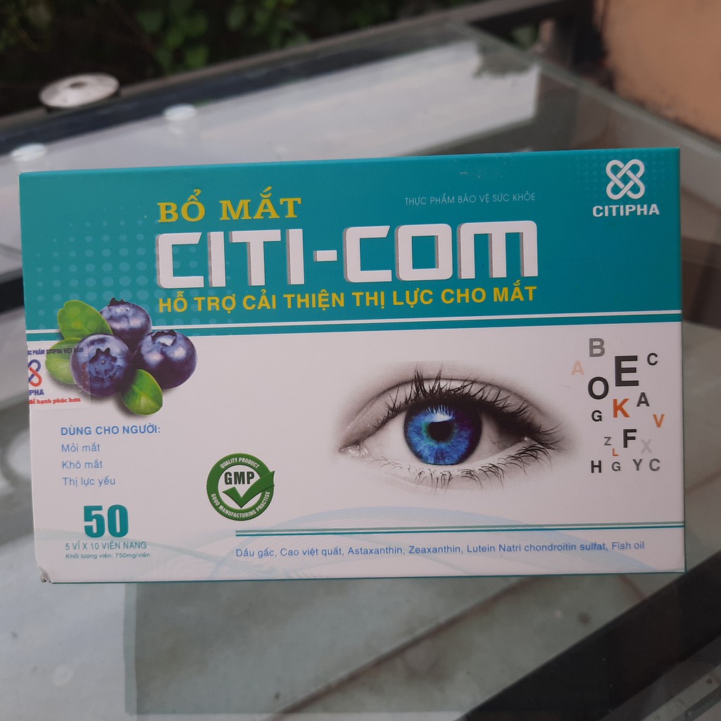 Viên bổ mắt tăng cường thị lực CITI-COM ( 50 viên)