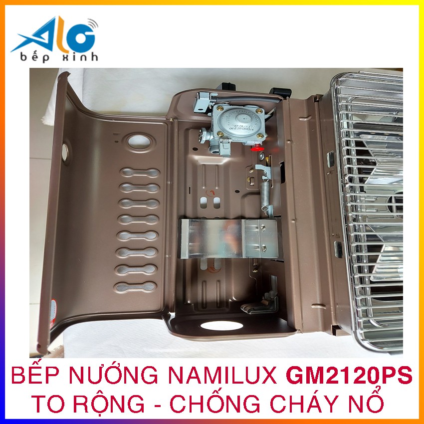 Bếp nướng Namilux GM2120PS - To rộng - tiết kiệm gas - chống cháy nổ - Alo Bếp Xinh