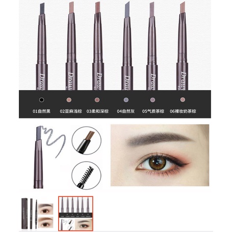 Chì Kẻ Mày 2 Đầu Lameila Color Geometry [Vỏ Nâu NO.783] - Màu nâu #3 | BigBuy360 - bigbuy360.vn