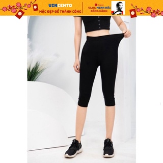 Quần Legging Ngố Cạp Cao