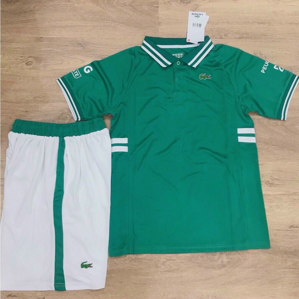 Bộ thể thao nam, đồ bộ thể thao nam, áo tennis, cầu lông La coste - Chất vải Thái cao cấp, bền màu