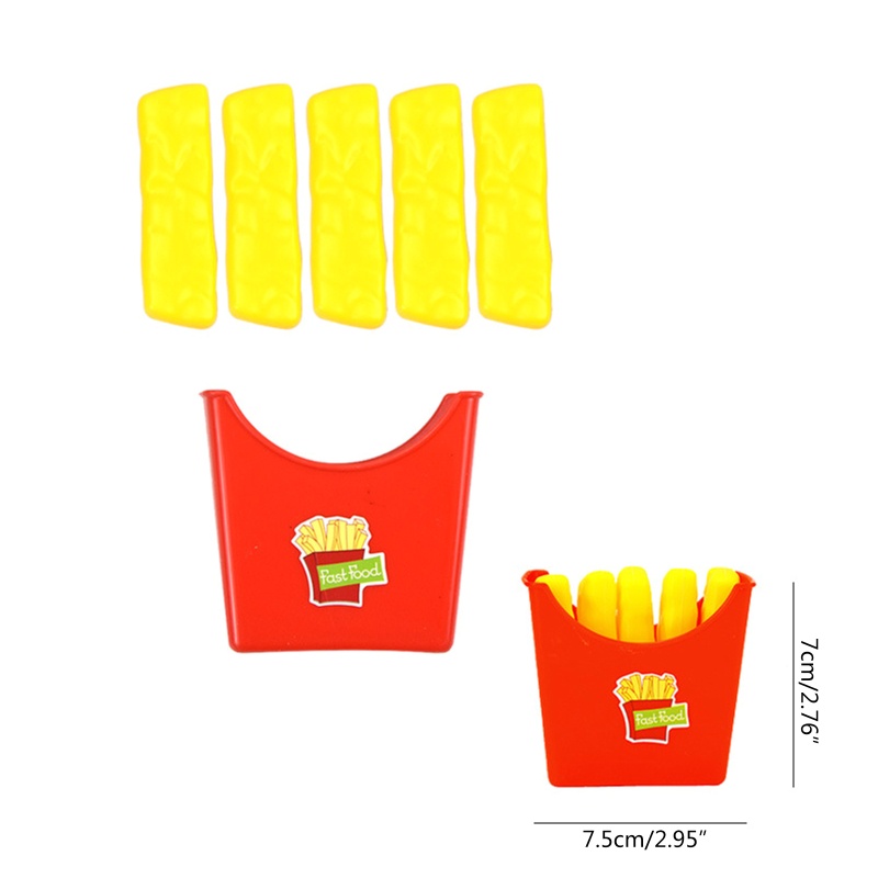 Mô Hình Đồ Chơi Bánh Hamburger / Khoai Tây Chiên Dành Cho Trẻ