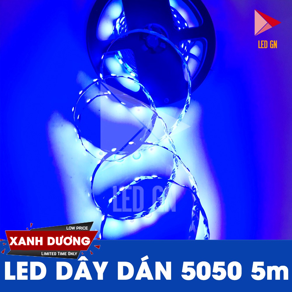 LED Dây Dán 5050 5m 12V - Đủ Màu - Siêu Bền