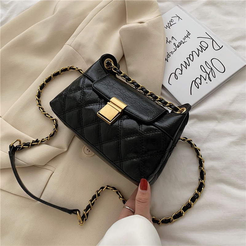 Túi Kẹp Nách Ô Trám Hàng Chuẩn Quảng Châu, Túi Xách Nữ Đeo Chéo Dây Xích Thời Trang M41