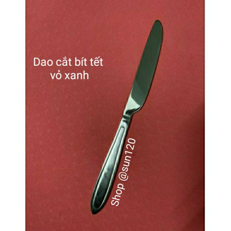 Dao cắt bít tết inox dày đẹp vỏ xanh