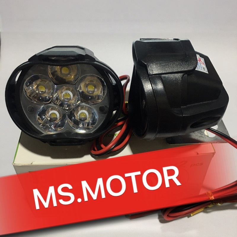 ĐÈN TRỢ SÁNG XE MÁY L5 6 LED LẮP XE MÁY - XE ĐẠP ĐIỆN / MS.MOTOR