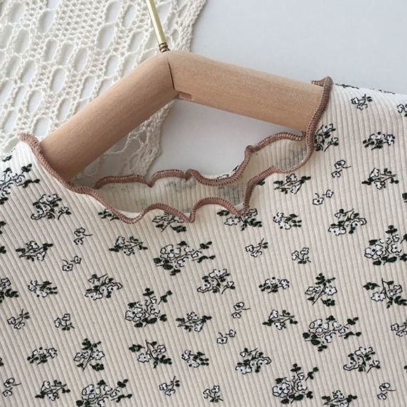 Bộ Đồ Ngủ Hai Mảnh Áo Tay Ngắn In Hoa + Quần Ngắn Thời Trang Mùa Hè Hàn Quốc Hàng Mới Dành Cho Bé Gái