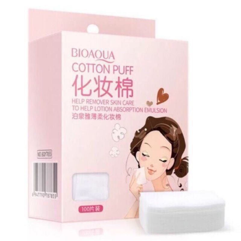 [RẺ VÔ ĐỊCH]BÔNG Tẩy Trang Nhật Bản Miniso 180 Miếng Dạng Túi