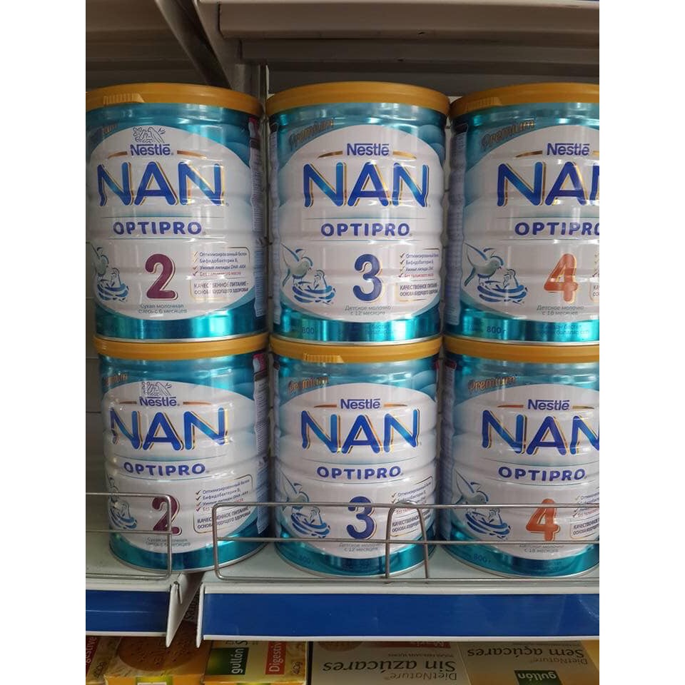 SỮA NAN NGA 800g Sẵn 1,2,3,4