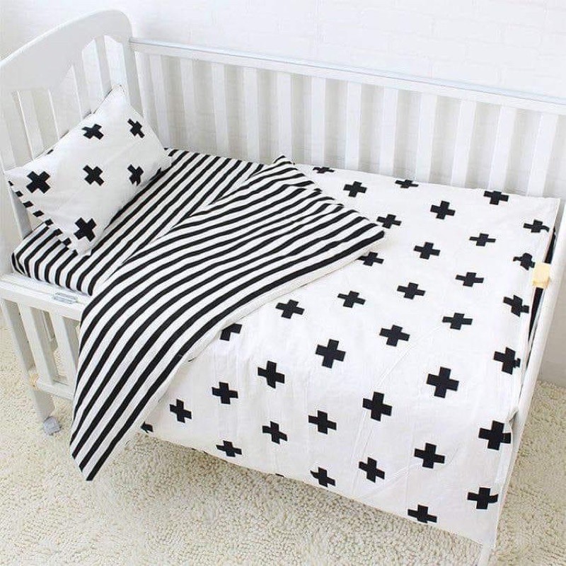 Vỏ gối + Chăn Kích Thích Thị Giác Cho bé(0-12 tháng)