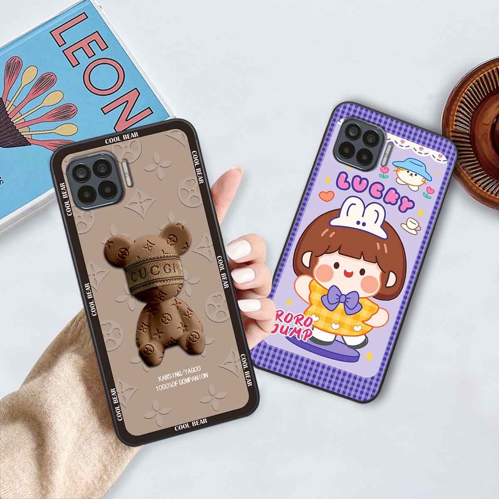 Ốp Oppo A73 / A93 bear brick, gấu đáng yêu, dễ thương