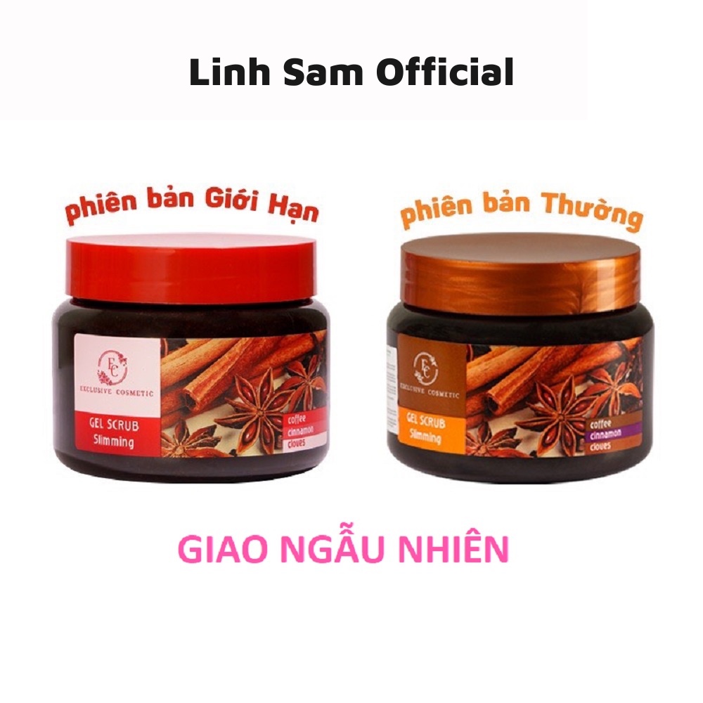Tẩy Da Chết Quế Hồi & Cafe Exclusive Cosmetic Gel Scrub Coffee Cinnamon Cloves 380g