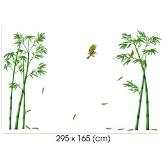 Decal Dán Tường Khóm Trúc