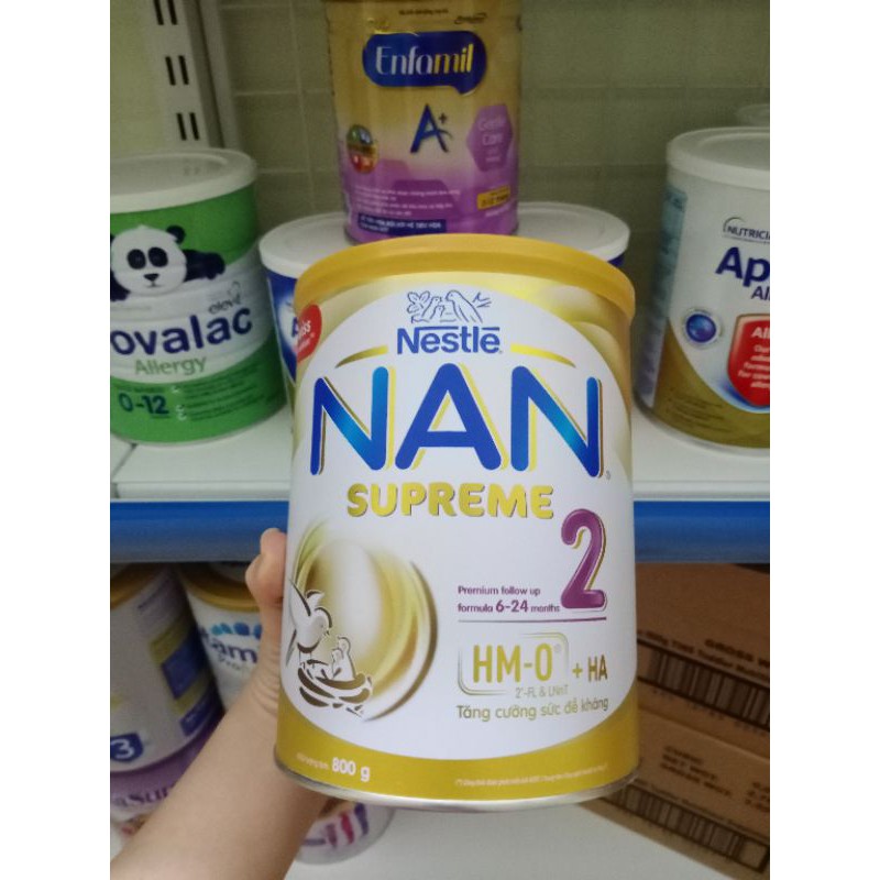 Sữa Nan Supreme số 2 Cho Trẻ dị ứng đạm sữa bò 6-24 Tháng, 800g