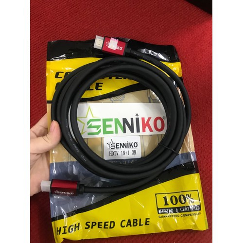 Dây HDMI SENNIKO 19+1 hỗ trợ 4K*2K - Dây 2 đầu HMDI hàng nhập khẩu đủ đồ dài từ 1,5m đến 30m chất lượng tốt giá hợp lí