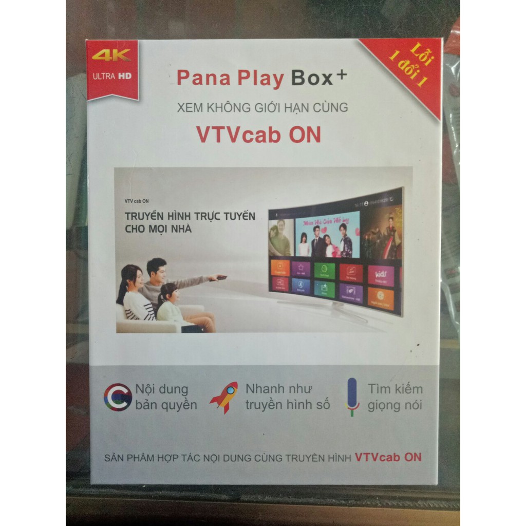 Đầu Android Tivi Pana Play Box Xem Miễn Phí VTVcab On Hàng Chính Hãng Bảo Hành 12 Tháng