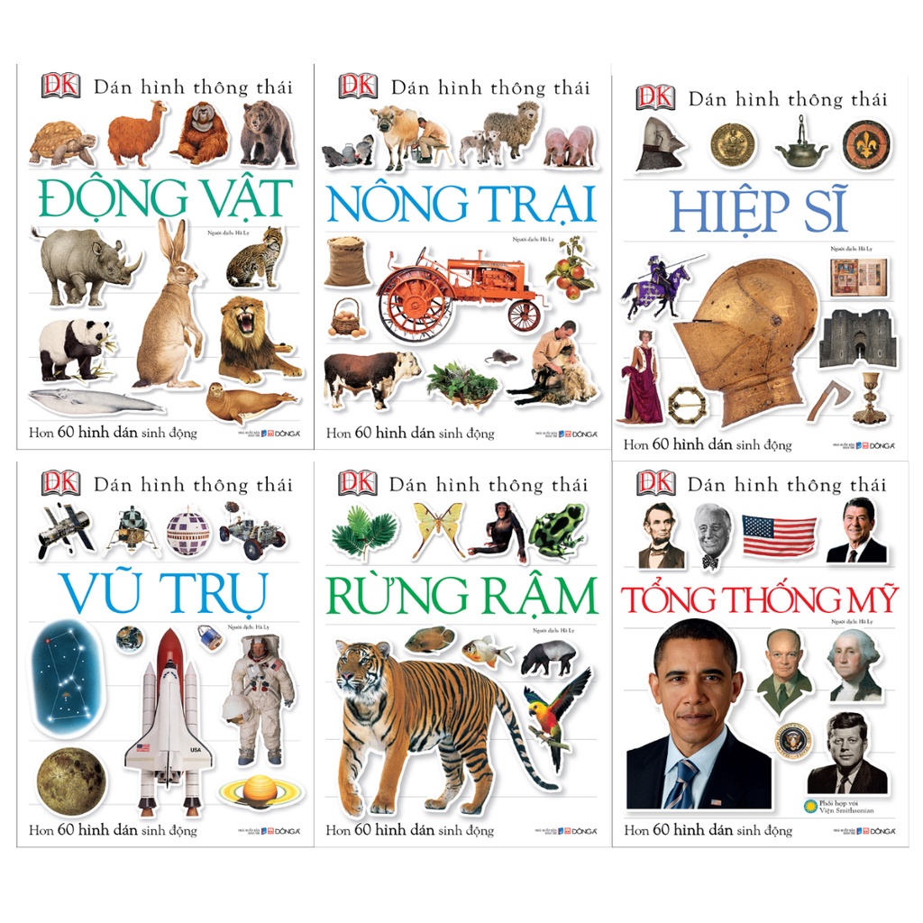 Sách - Bộ Dán Hình Thông Thái (Cuốn Lẻ Và Combo)