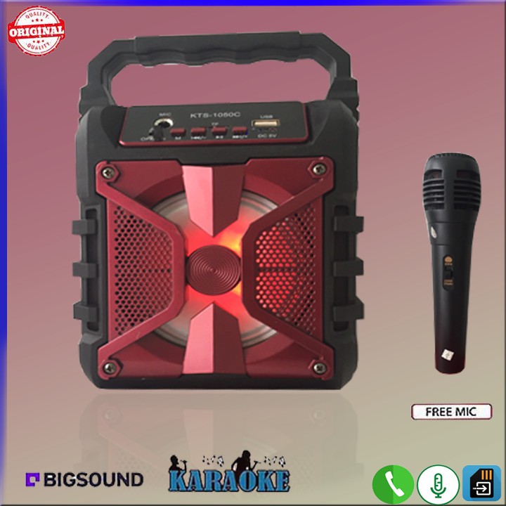 LOA BLUETOOTH KARAOKE KTS-996, KTS-1050  TẶNG KÈM MIC HÁT KARAOKE