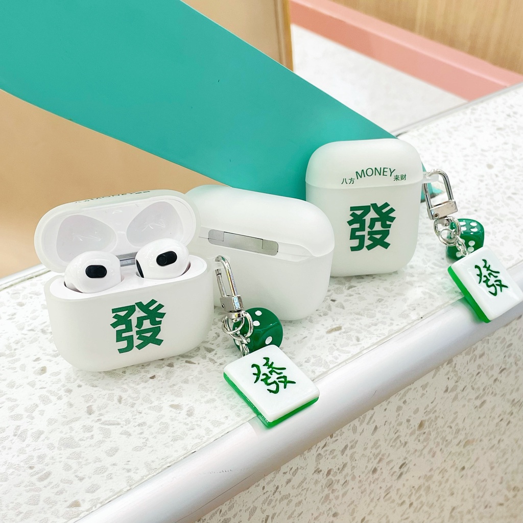 Vỏ Bảo Vệ Hộp Sạc Tai Nghe compatible AirPods Pro 3 2 3D Bằng Da Pu