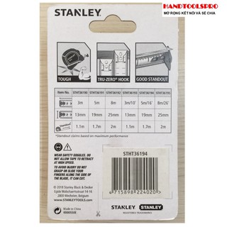 5mx19mm Thước cuộn thép Stanley STHT36194 (hãng đổi model STHT37191)