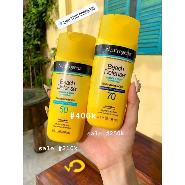 Thanh Lý Kem Chống Nắng Neutrogena Beach Defense UVA/UVB Chính Hãng