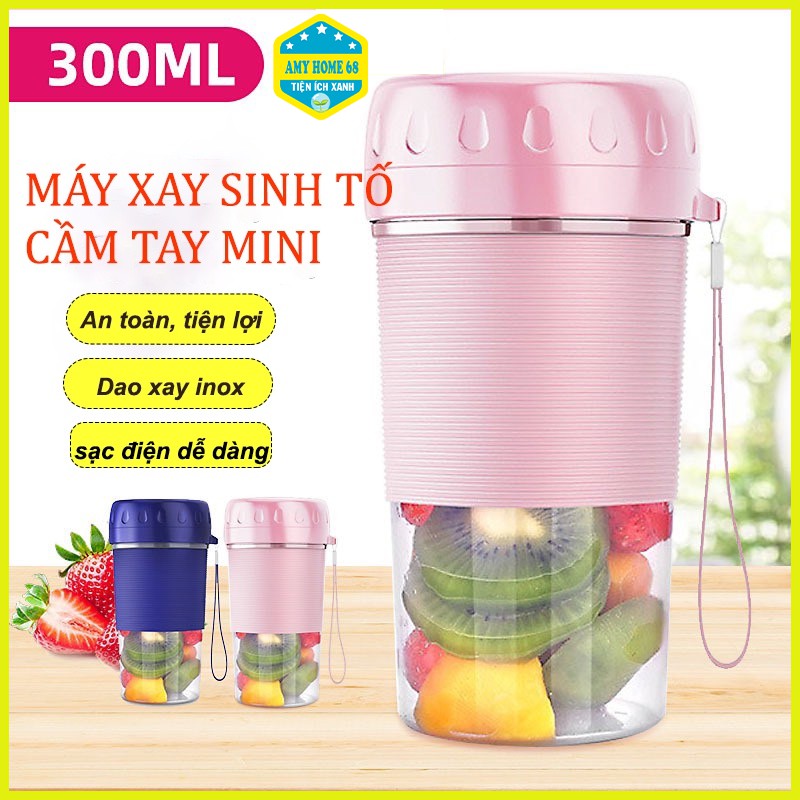 Máy xay sinh tố cầm tay dao 4 lưỡi - Máy xay đồ ăn dặm