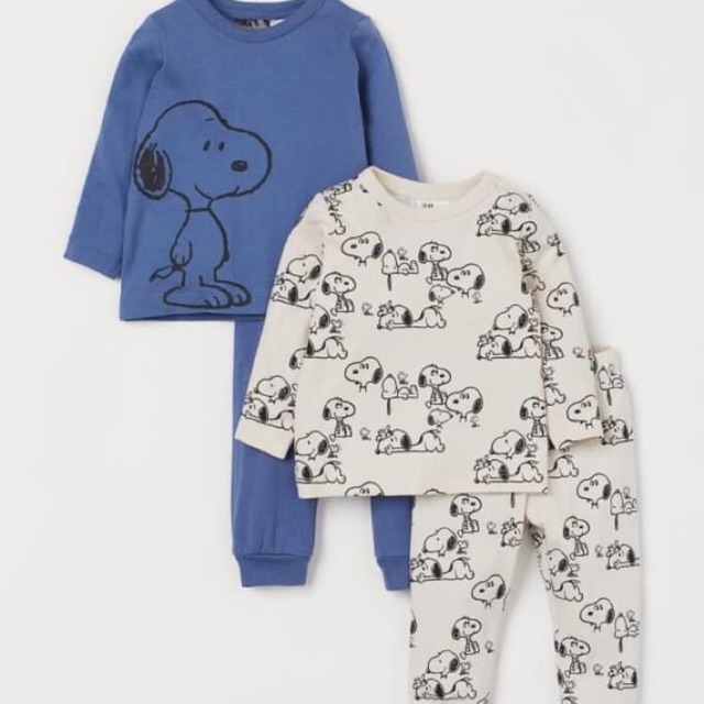 Sét cặp 2 bộ snoppy cho bé 1-6y