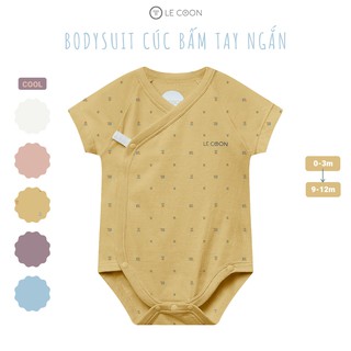 LECOON - Bodysuit cúc bấm tay ngắn