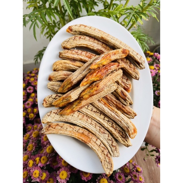 Chuối Sấy Dẻo THƠM Nguyên chất 100% 300g Không chất Bảo Quản