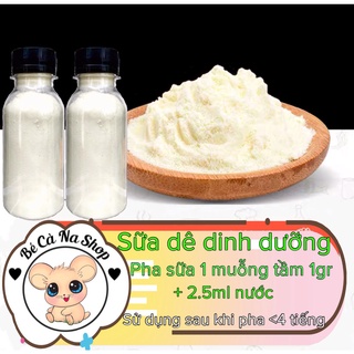 sữa dê dinh dưỡng, thức ăn bổ sung sữa cho hamster dùng cho bầu và bé ốm bệnh (hàng loại 1 ) bè cà na