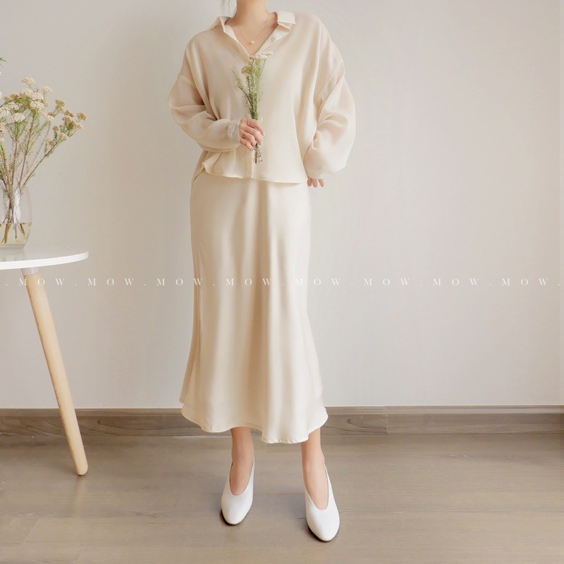 Chân váy lụa ( Yuri skirt ) made by Mow studio | BigBuy360 - bigbuy360.vn