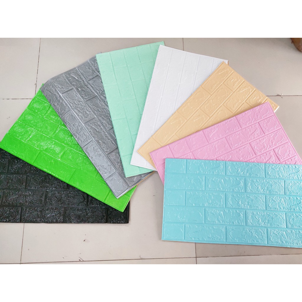 Mẫu Mới Xốp Dán Tường Giả Gạch Cao Cấp 38x70cm