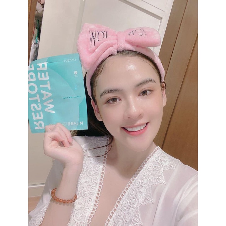 Mặt Nạ Sợi Tre MLAB LÁNYBEAU Mặt Nạ Giấy Derma Bamboo Mask Dưỡng Da Chống Lão Hóa